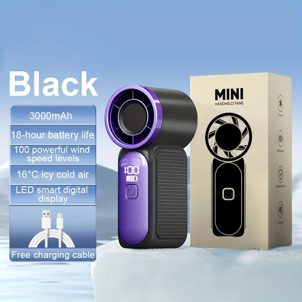 AirFresh™ Mini Ventilateur Turbo Portable Violet